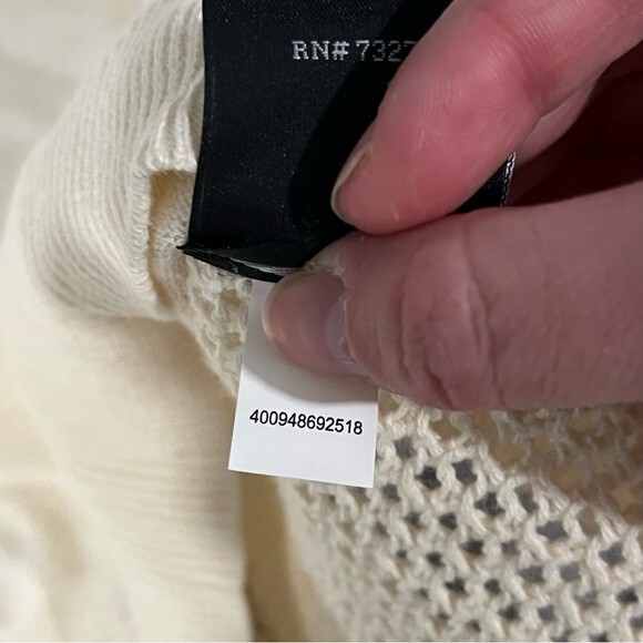 NWT Rock & Republic Birch Classic Rock Mesh Open Knit Sweater Size Small - Picture 7 of 8